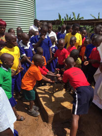 Clean water project supported by the St. Kizito Uganda Fund